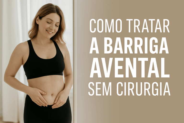 tratar a barriga avental sem cirurgia