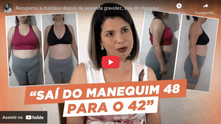 Recuperou a diástase depois da segunda gravidez, saiu do manequim 48 e foi para o 42