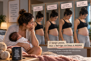 barriga voltar depois do parto