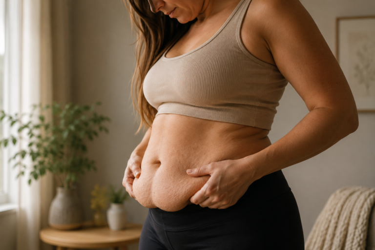 causa a barriga de avental depois da gravidez
