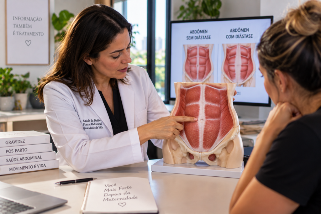 o que é diástase abdominal